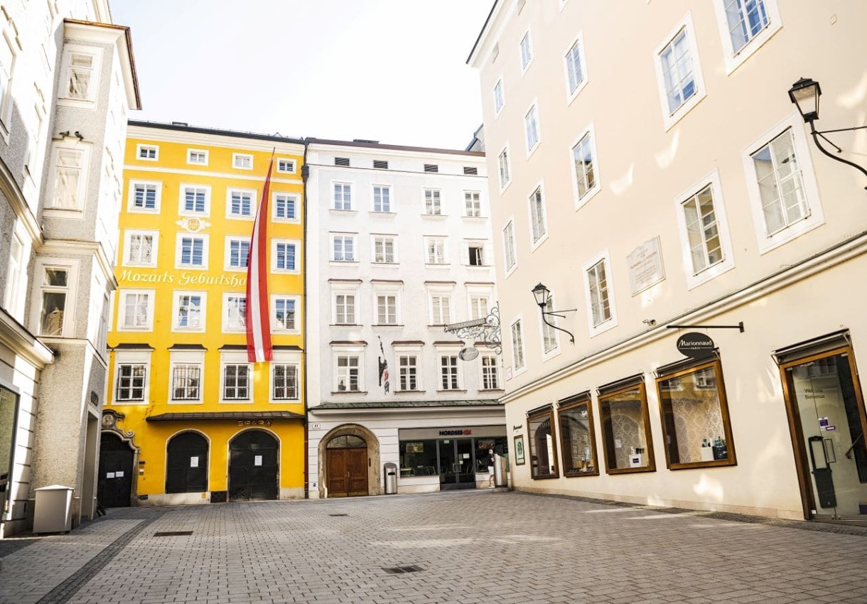 Mozarts Geburtshaus in der historischen Altstadt