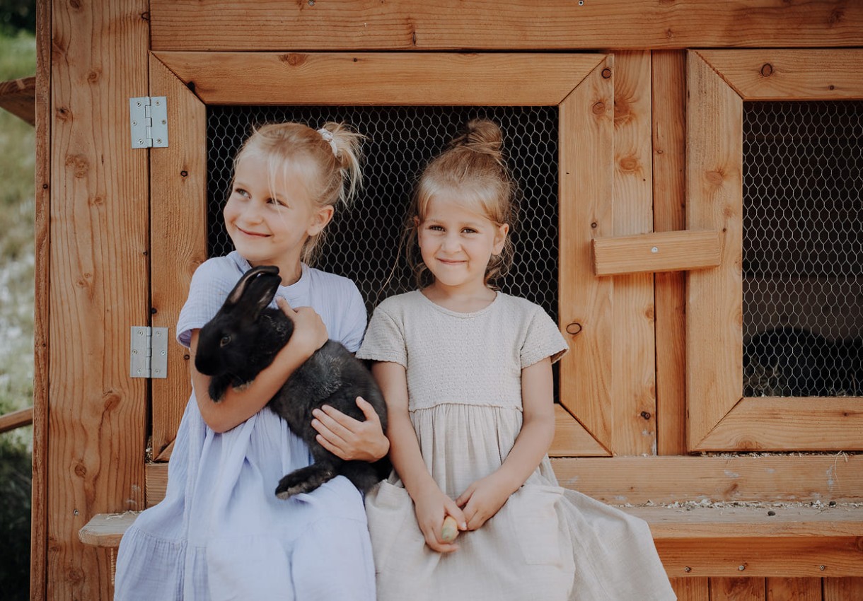 Streichelzoo für Kinder im Hotel Dorfer