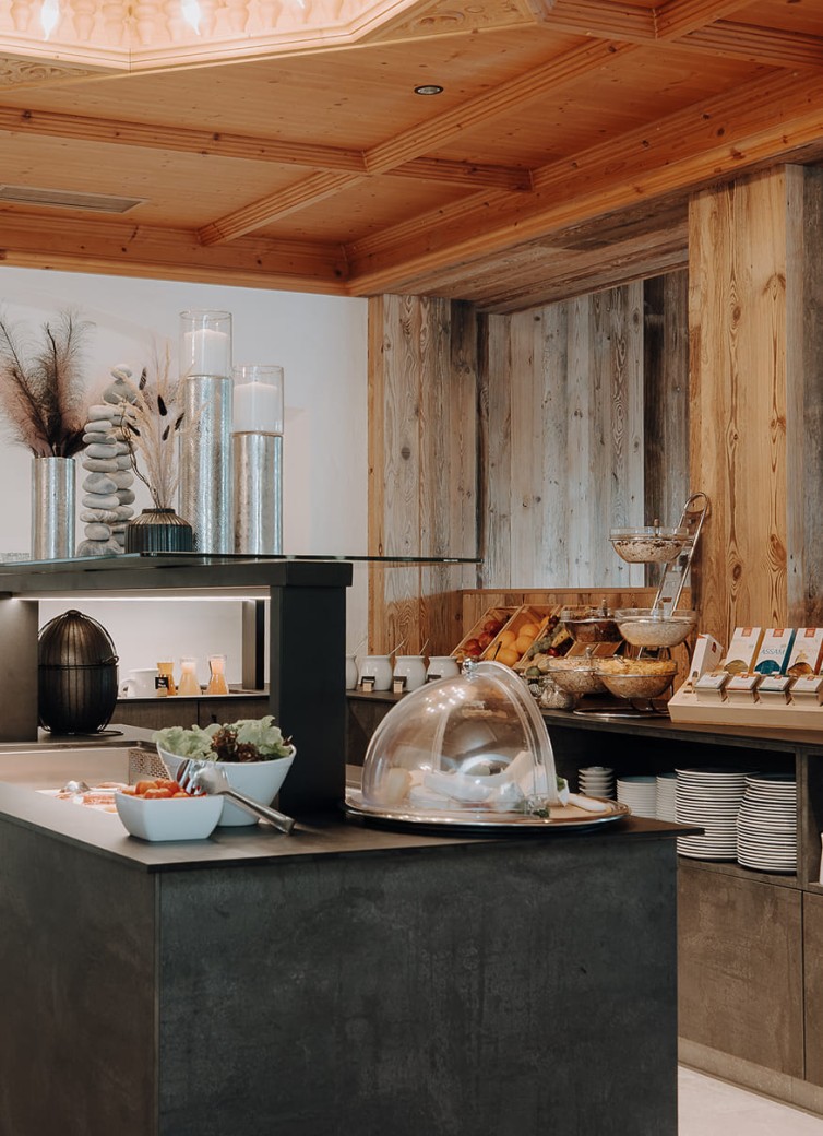 Frühstücksbuffet im Hotel Dorfer