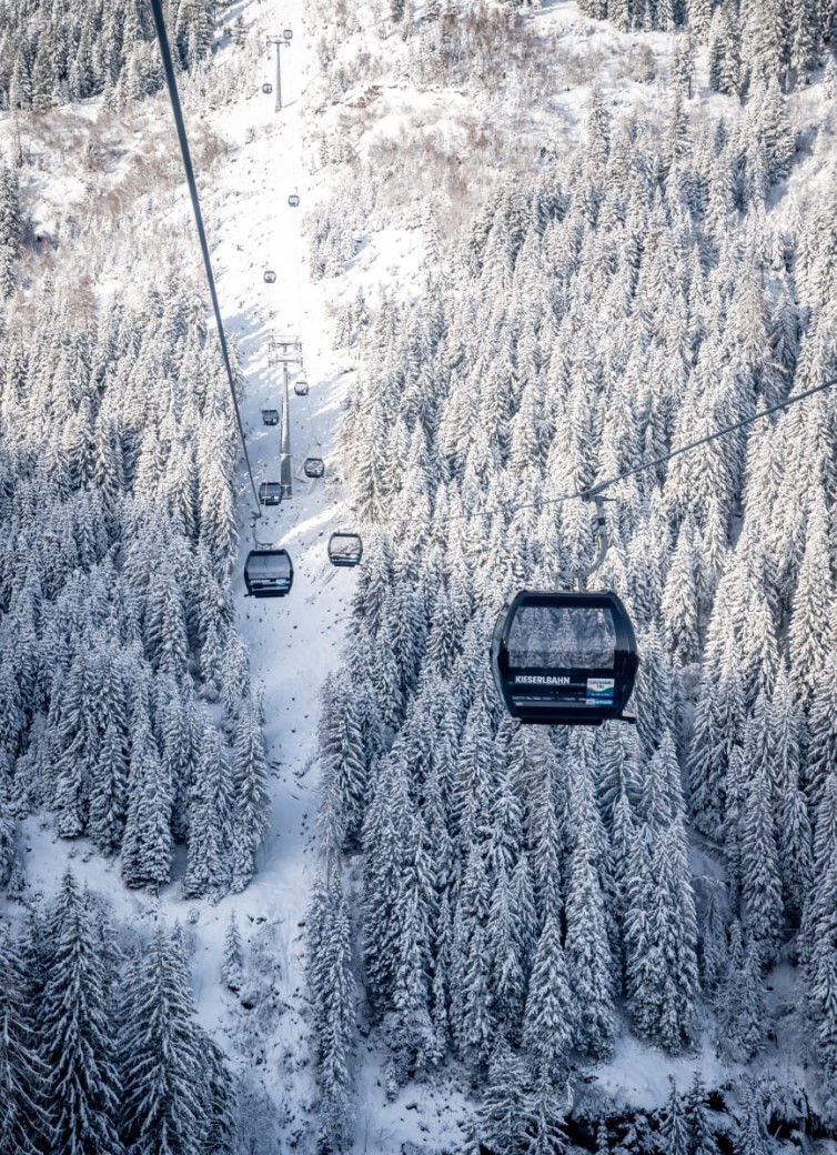 Kieserlbahn in verschneiter Landschaft © TVB Großarltal / Gipfelfieber