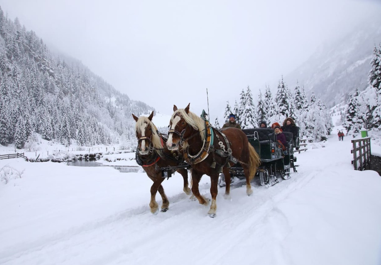 Pferdekutschenfahrt im Winter in Großarl © TVB Großarltal