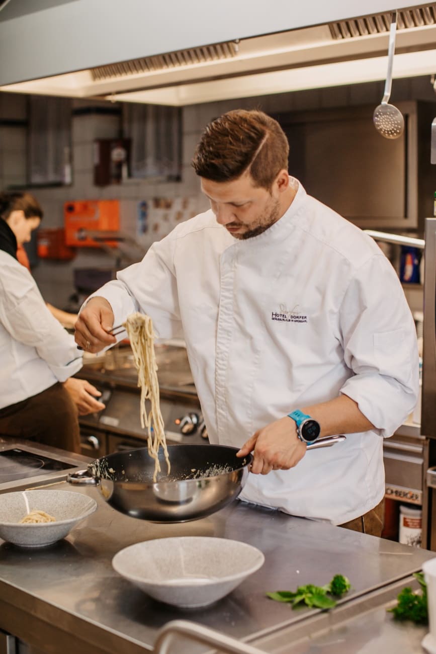 Chef, Thomas Aichhorn in der Küche