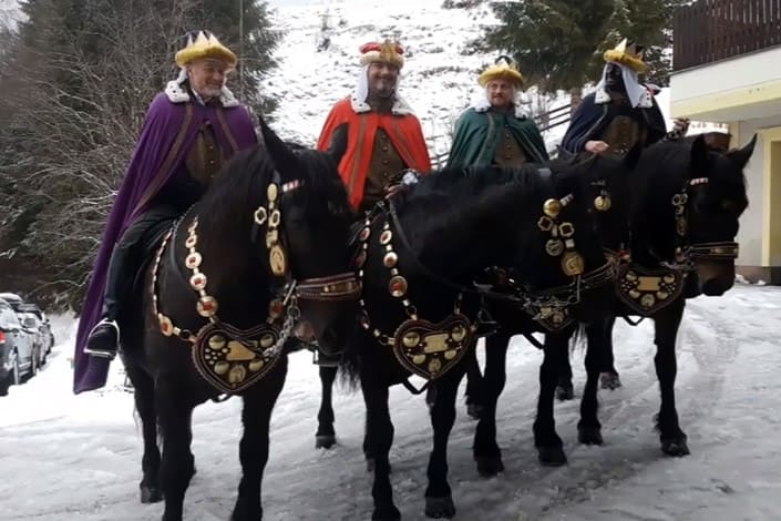 Heilige drei Könige zu Besuch im Hotel Dorfer