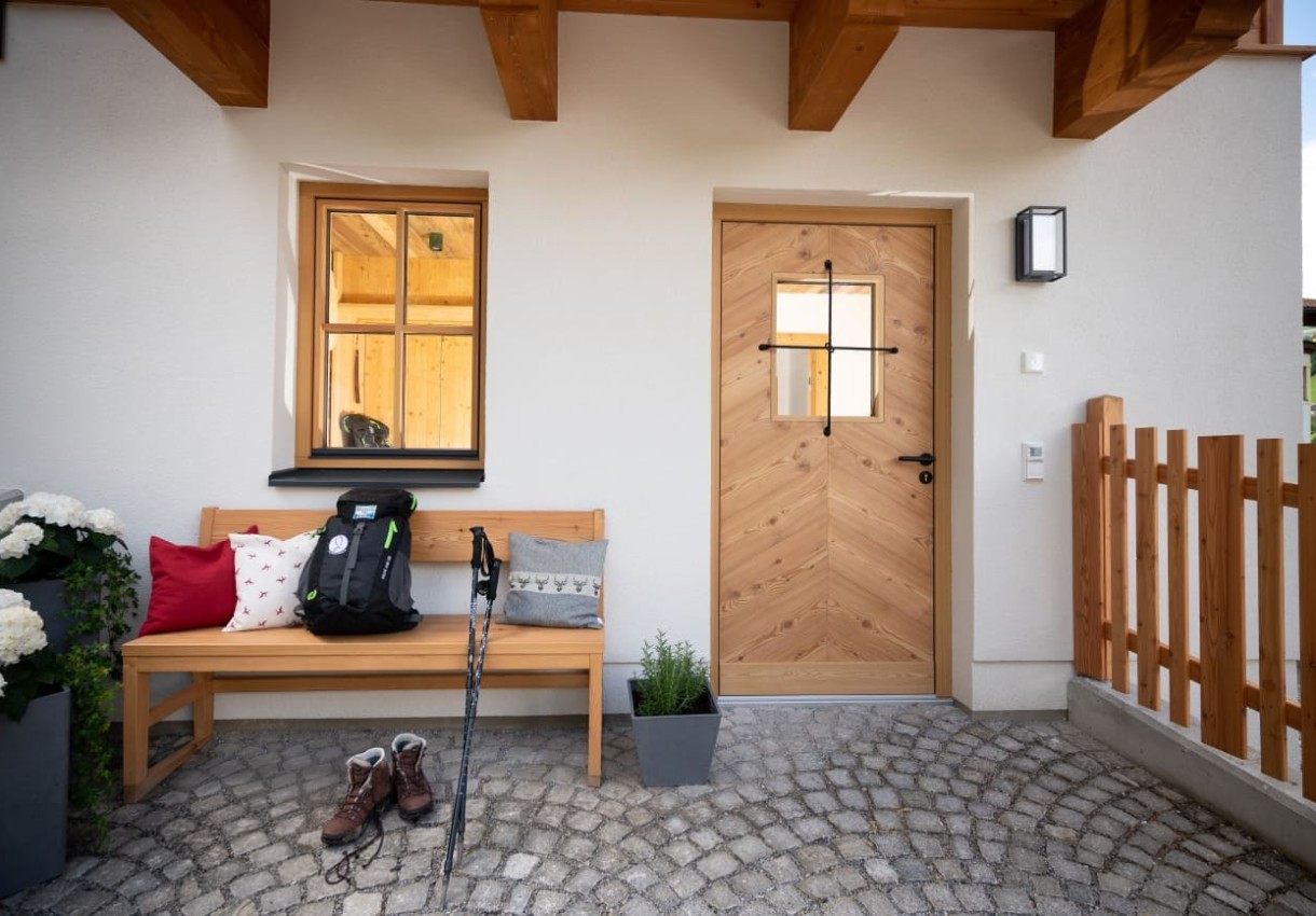 Eingangsbereich outdoor Chalet Lois