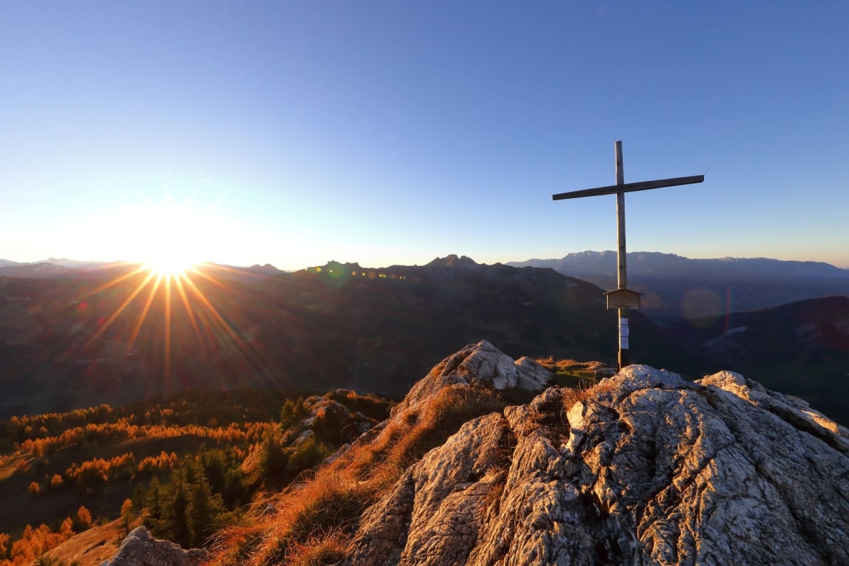 Sonnuntergang am Saukarkopf