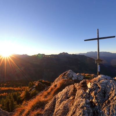Sonnuntergang am Saukarkopf