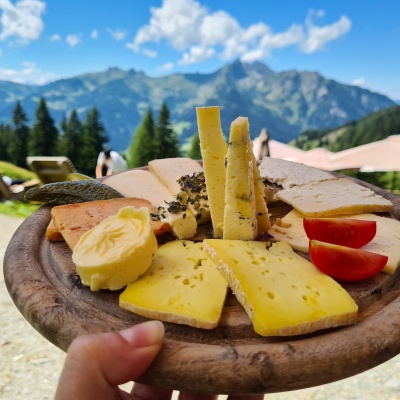 Käsejause auf der Karseggalm im Großarltal